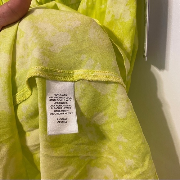 NWT Nordstrom Bp Green Tie Front Knot Dress Size XS. Beach coverup - Picture 7 of 7